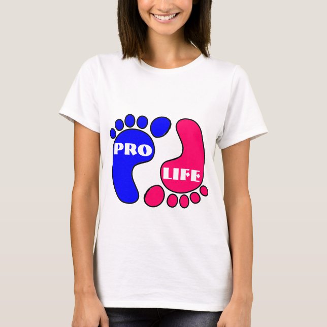 Pro life feet t-shirt (Front)