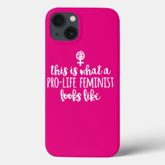 Pro-Life Feminist iPhone 6 phone case (pink)