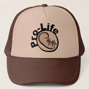 Pro-Life Foetus Design Trucker Hat
