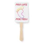 Pro life hand fan