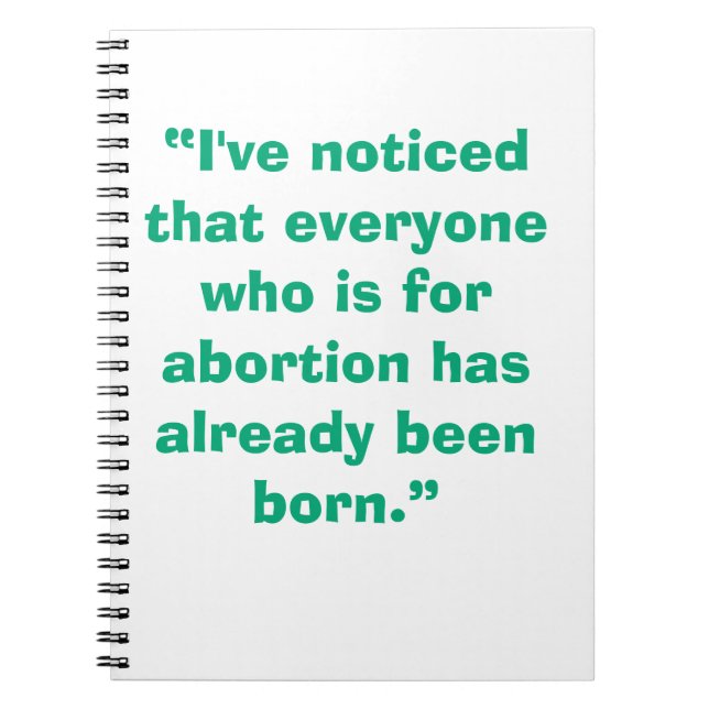 Pro Life Notebook (Front)