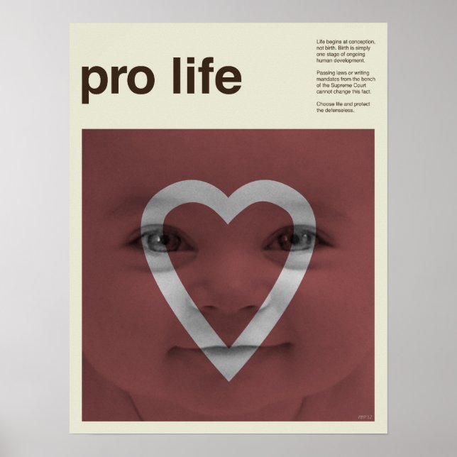 Pro Life Poster (Front)