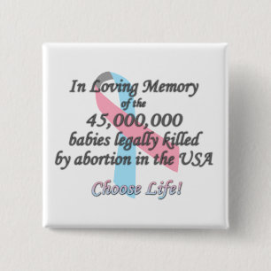 Pro Life Ribbon, In Loving Memory Pro-Life Pin