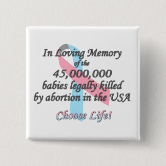 Pro Life Ribbon, In Loving Memory Pro-Life Pin