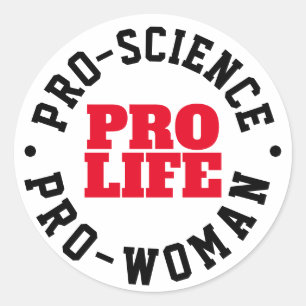 Pro-Life Science Woman Charm Stickers