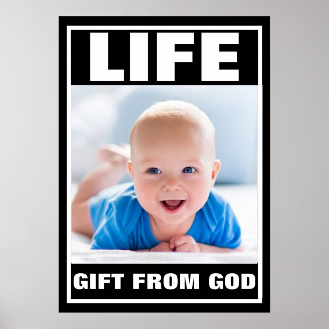 PRO-LIFE SMILING BABY BOY LIFE POSTER (Front)