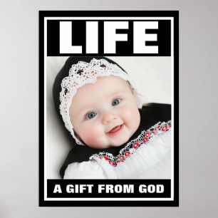 PRO-LIFE SMILING BABY GIRL LIFE POSTER