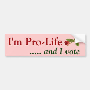 Pro Life Voter Bumper Sticker