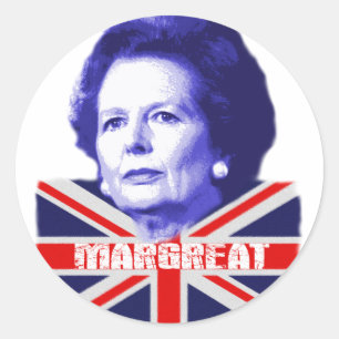 Pro Mrs Thatcher Classic Round Sticker