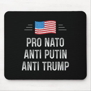 Pro Nato - Anti Putin - Anti Trump - Retro Style - Mouse Mat