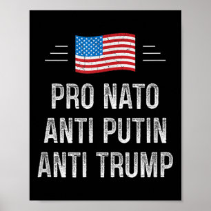 Pro Nato - Anti Putin - Anti Trump - Retro Style  Poster