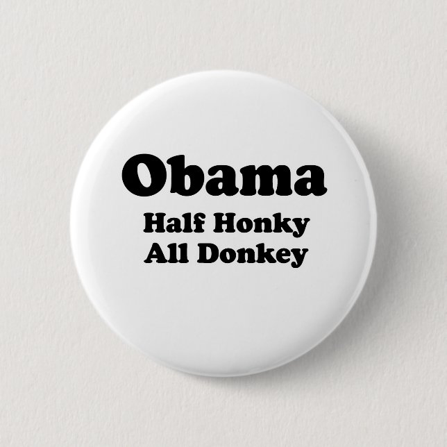 PRO OBAMA 6 CM ROUND BADGE (Front)