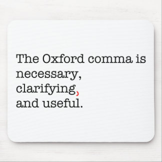 Pro-Oxford Comma Mouse Mat