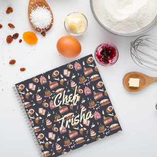 Pro Pastry Chef Iconic Dark Blue•Recipe Notebook