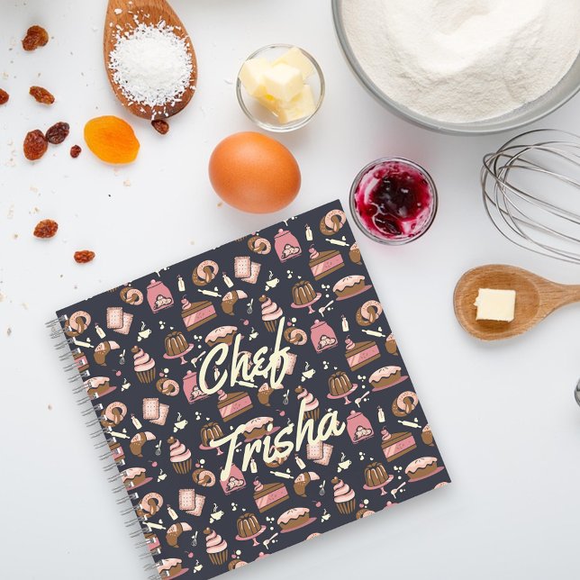 Pro Pastry Chef Iconic Dark Blue•Recipe Notebook (Creator Uploaded)
