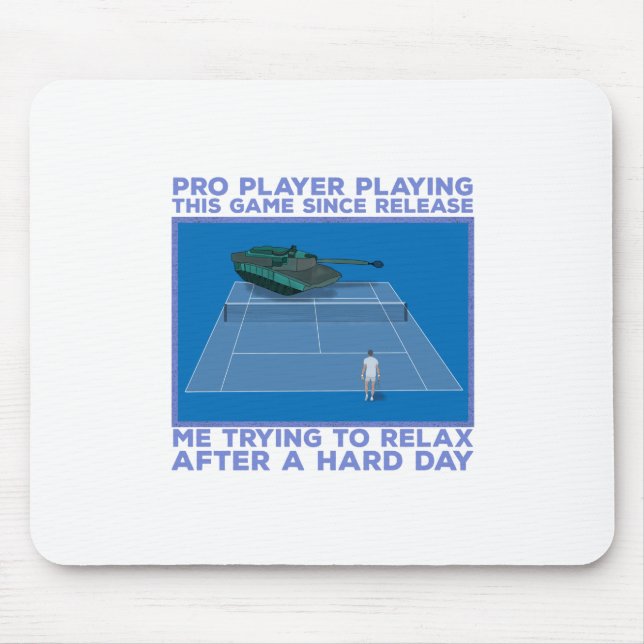 Pro Player Playing This Game Mouse Mat (Front)