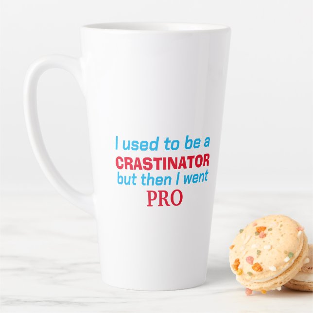 Pro procrastinator - funny latte mug (In Situ)