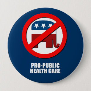 Pro-Public Health Care 10 Cm Round Badge