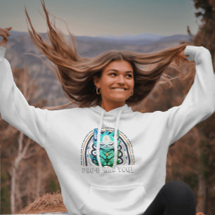 Pro-purrr Yogi Cat Lover Yoga Meditation Rainbow Hoodie