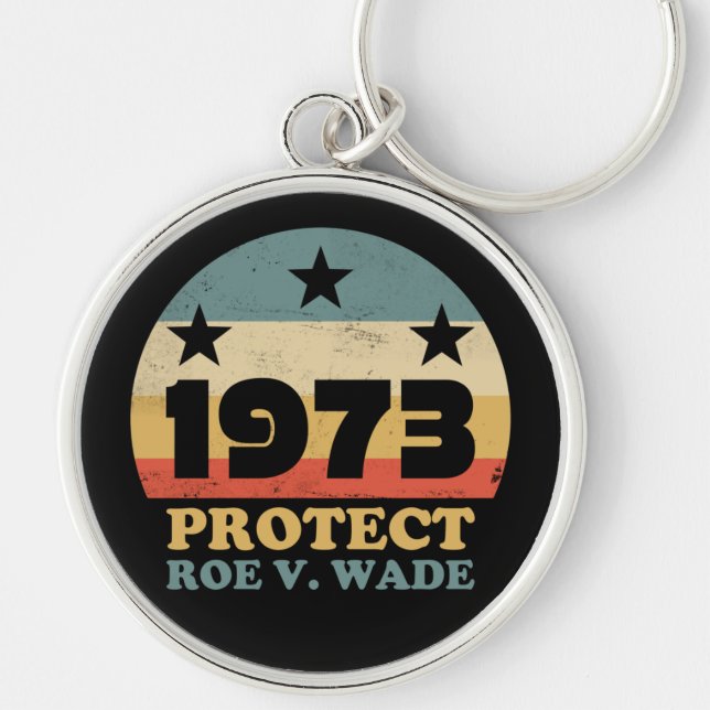 Pro Roe 1973 Protect Roe v Wade Key Ring (Front)