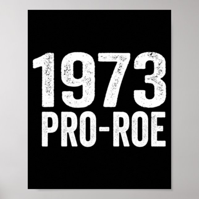Pro Roe v Wade Pro Choice Feminism  Poster (Front)