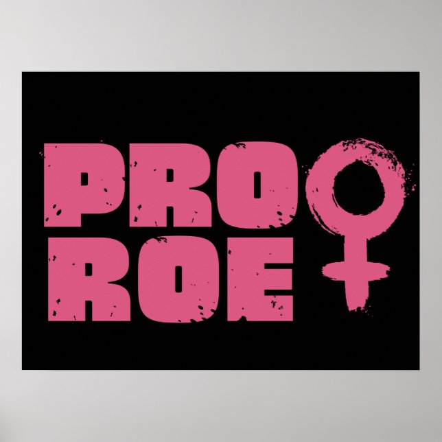 Pro Roe Women's Rights Word Art  Poster (Front)