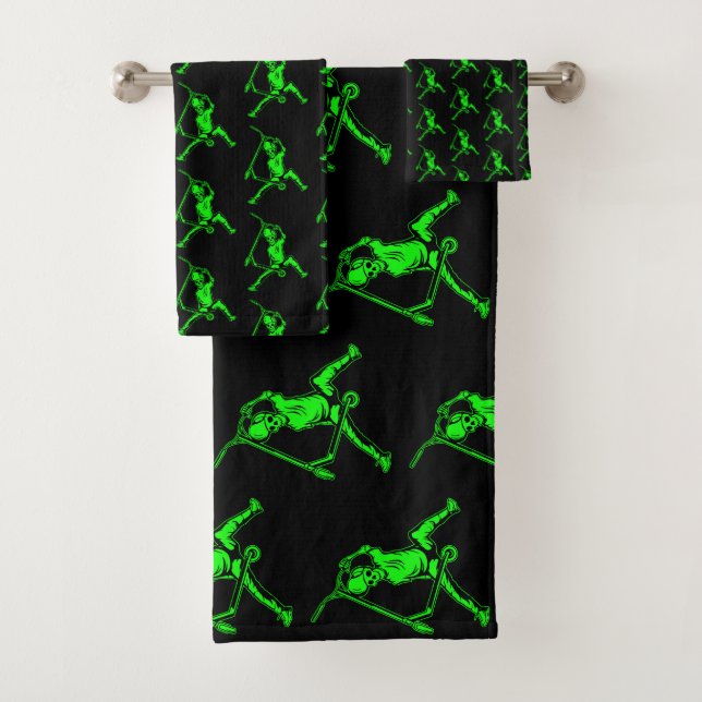 Pro Scooter Free Rider Tricks Bath Towel Set (Insitu)
