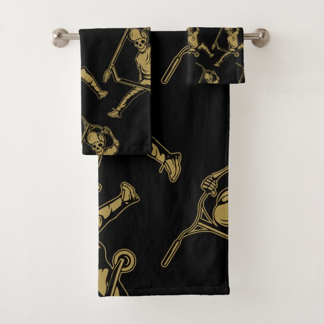 Pro Scooter Free Rider Tricks Bath Towel Set (Insitu)