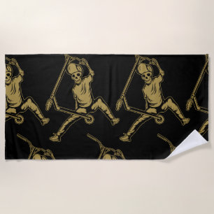Pro Scooter Free Rider Tricks Beach Towel