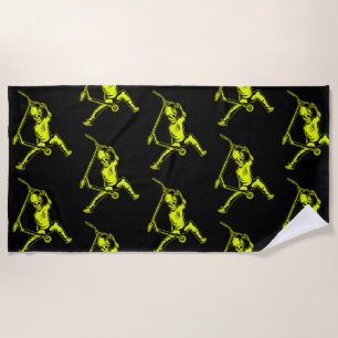 Pro Scooter Free Rider Tricks Beach Towel