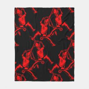 Pro Scooter Free Rider Tricks Fleece Blanket