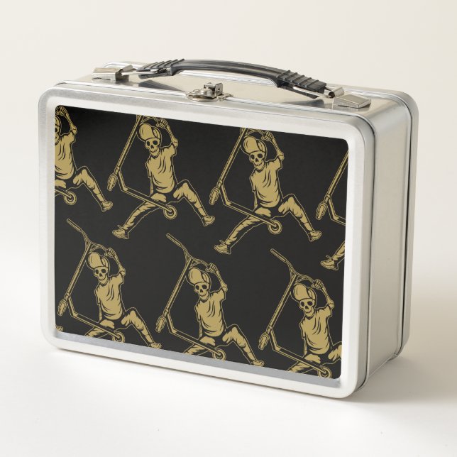 Pro Scooter Free Rider Tricks Metal Lunch Box (Front)