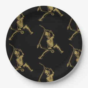 Pro Scooter Free Rider Tricks Paper Plate