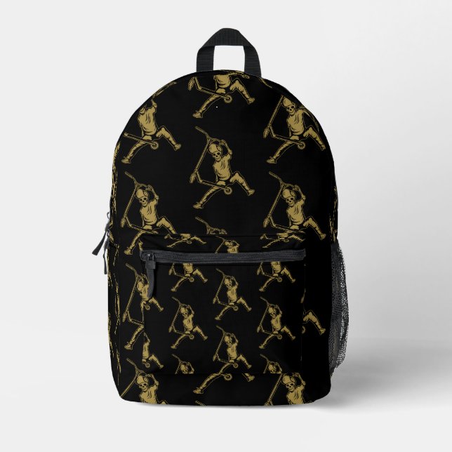 Pro Scooter Free Rider Tricks Printed Backpack (Front)