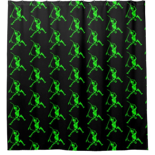 Pro Scooter Free Rider Tricks Shower Curtain (Front)