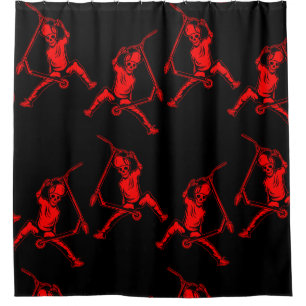 Pro Scooter Free Rider Tricks Shower Curtain