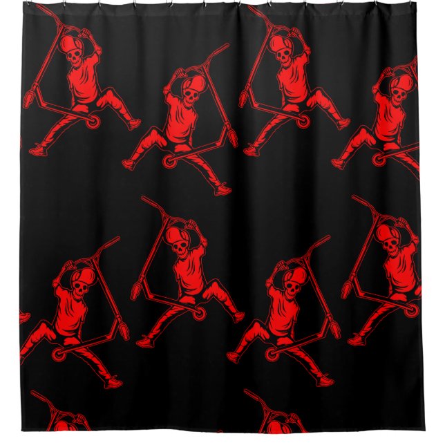 Pro Scooter Free Rider Tricks Shower Curtain (Front)