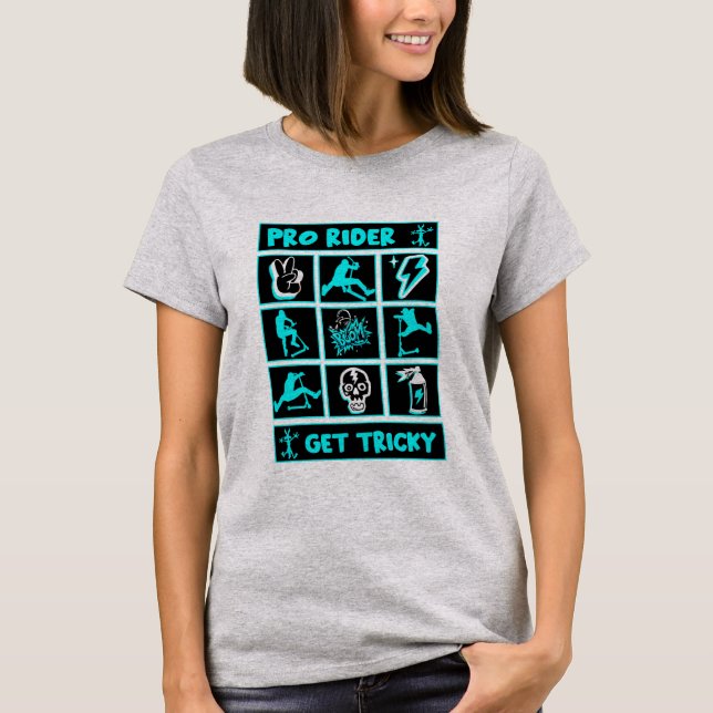 Pro Scooter Free Rider Tricks T-Shirt (Front)