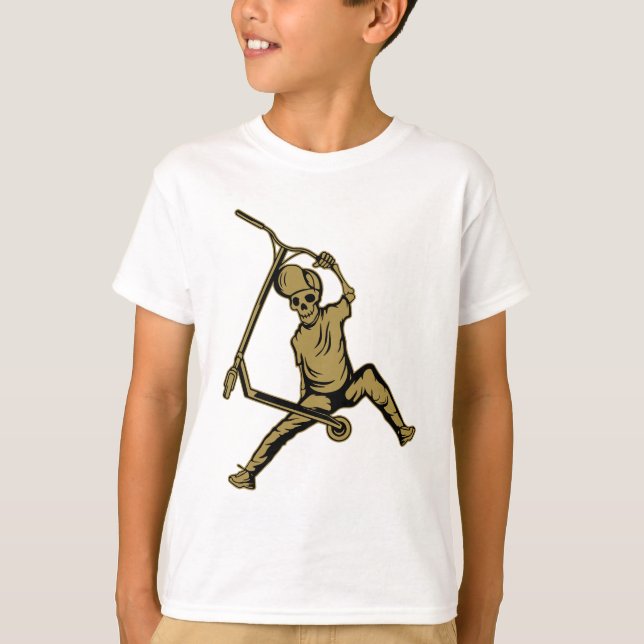 Pro Scooter Free Rider Tricks T-Shirt (Front)