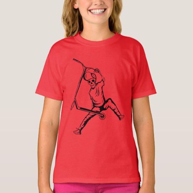 Pro Scooter Free Rider Tricks T-Shirt (Front)
