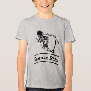 Pro Scooter Free Rider Tricks T-Shirt Tri-Blend Shirt