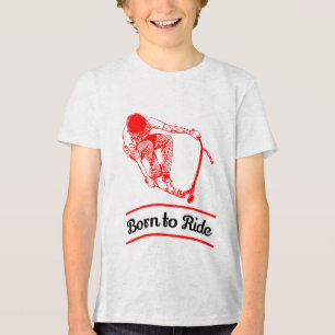 Pro Scooter Free Rider Tricks T-Shirt Tri-Blend Shirt