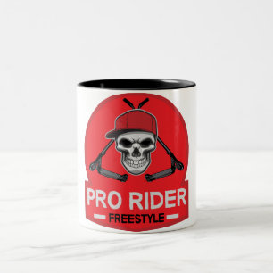 Pro Scooter Free Rider Tricks Two-Tone Coffee Mug