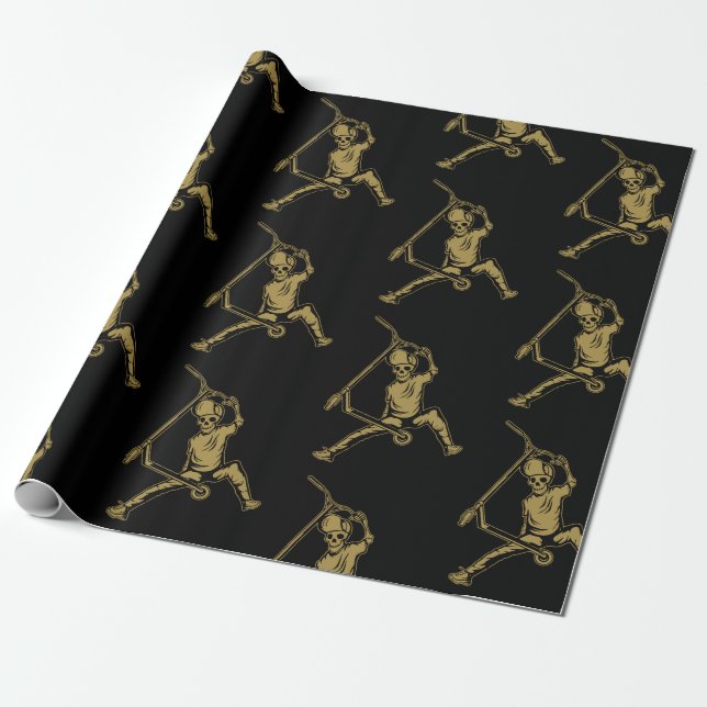 Pro Scooter Free Rider Tricks Wrapping Paper (Unrolled)