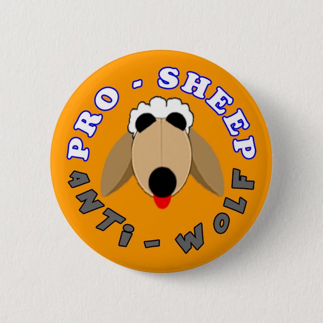 PRO-SHEEP/ANTI-WOLF - Perfect Strangers 6 Cm Round Badge (Front)