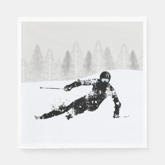 Pro Skier, Ski Snowboard Napkin