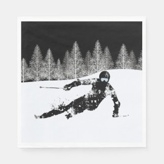 Pro Skier, Ski Snowboard Napkin
