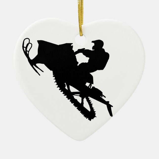 PRO Sled Ceramic Tree Decoration (Front)