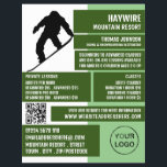 Pro Snowboarder, Ski/Snowboarding Lessons/Classes Flyer<br><div class="desc">Pro Snowboarder,  Ski/Snowboarding Lessons/Classes Advertising Flyers By The Business Card Store.</div>