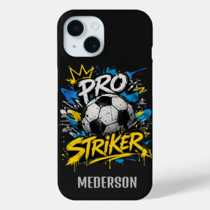 Pro Striker Urban Graffiti Soccer iPhone 15 Case